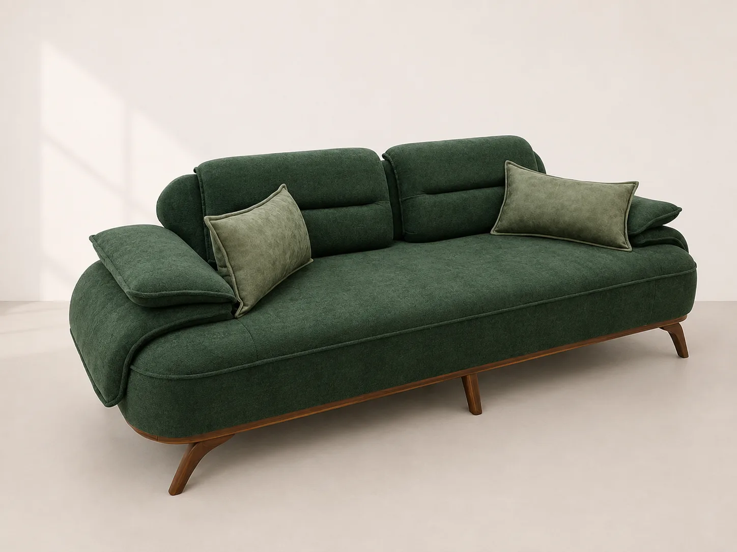 Forest Green Curved Daybed Sofa at Modi Interiors Jagatpura Jaipur