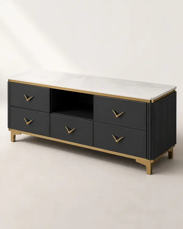 Contemporary TV runner unit 02 by Modi Interiors
