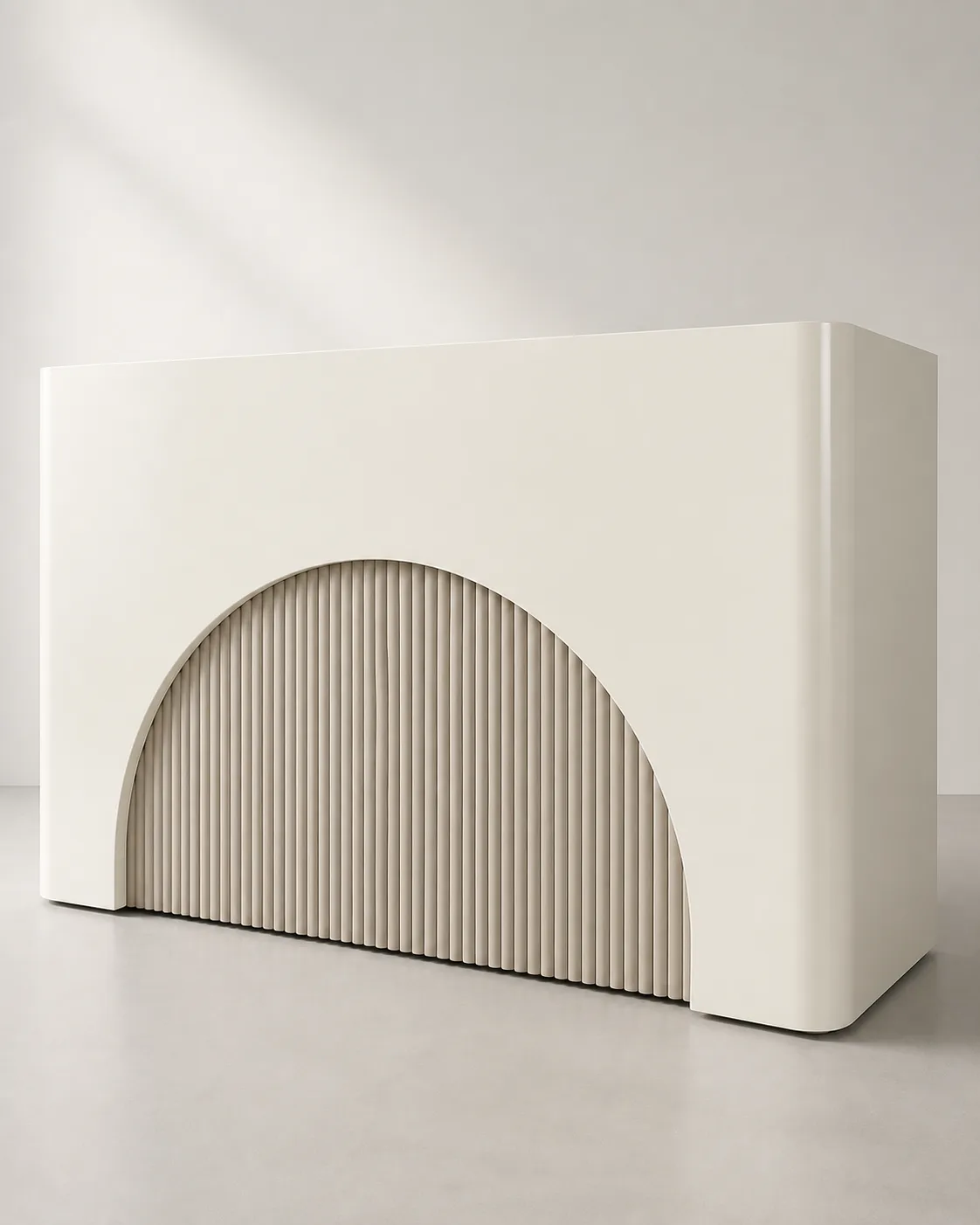 Modern reception counter by Modi Interiors