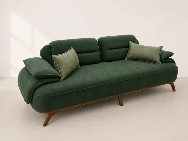 Forest Green Curved Daybed Sofa at Modi Interiors Jagatpura Jaipur