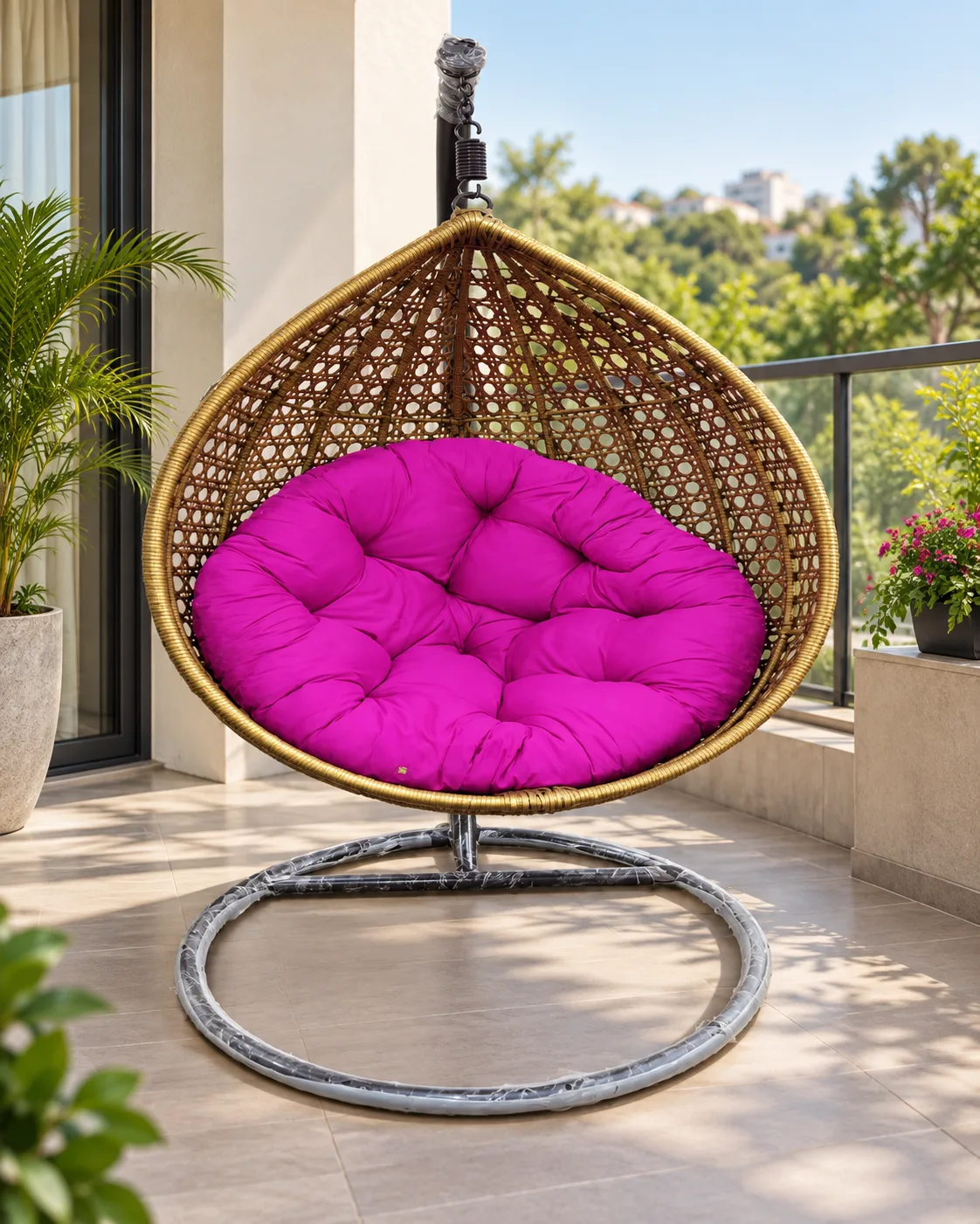 Six Wire Outdoor Swing Chair