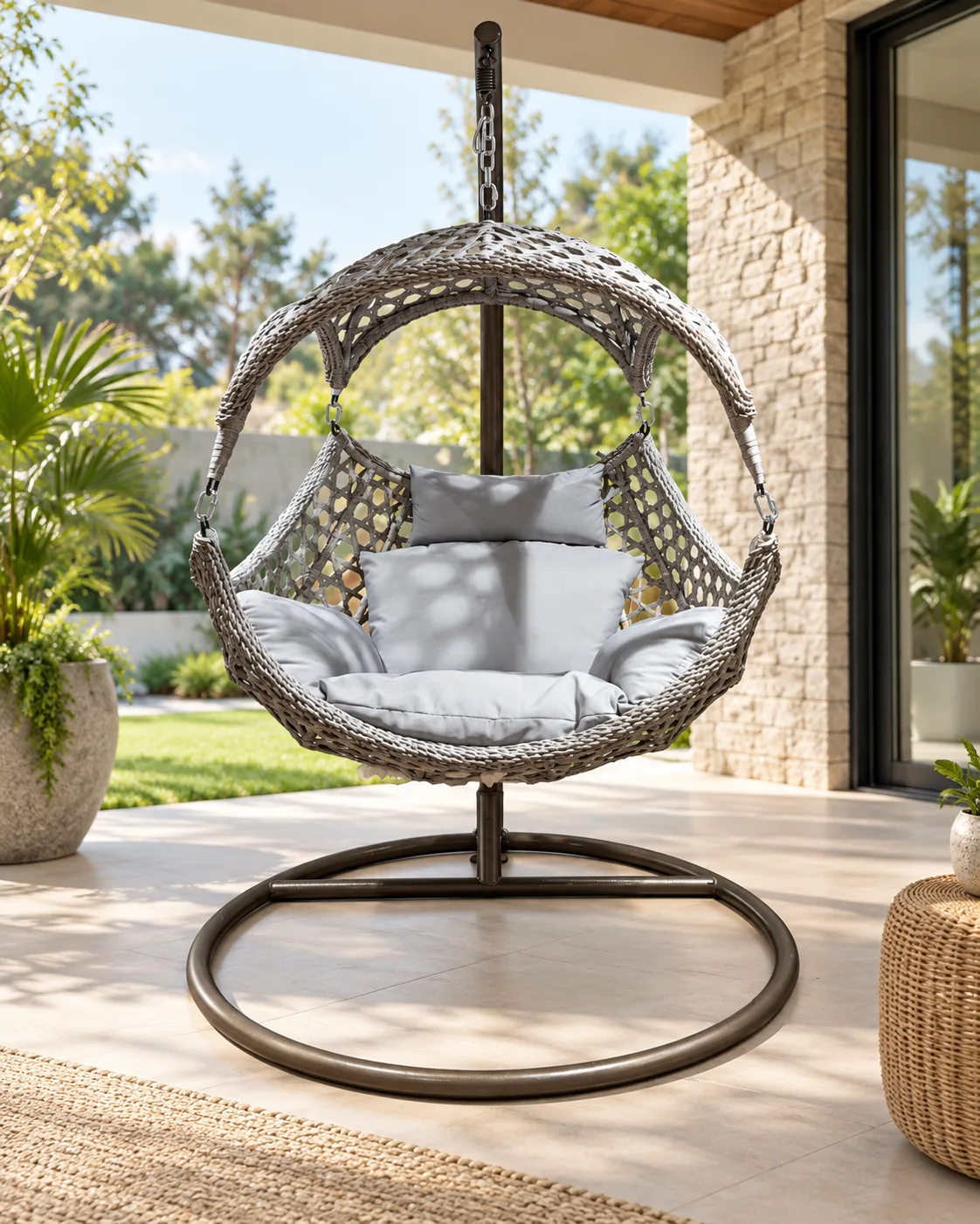 Woven Hanging Outdoor Swing Chair