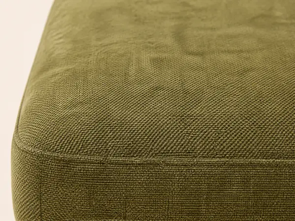 Olive Green Textured Sofa Pair — image 5